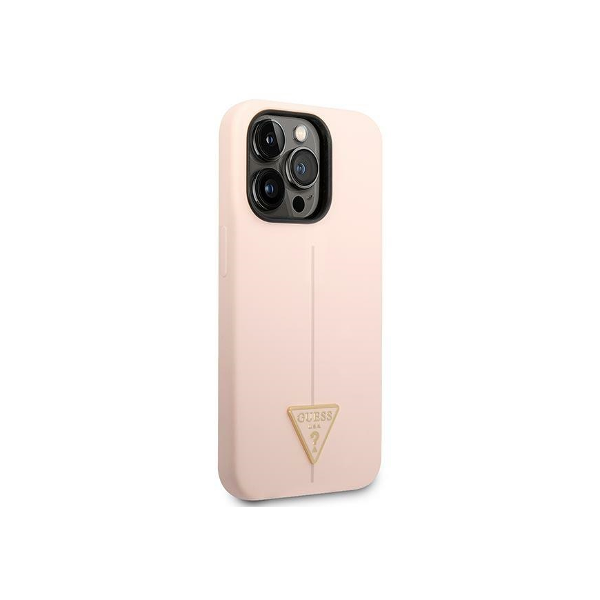 Guess Silicone Triangle Logo for iPhone 14 Pro Max (pink) – 4