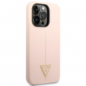 Guess Silicone Triangle Logo for iPhone 14 Pro Max (pink)