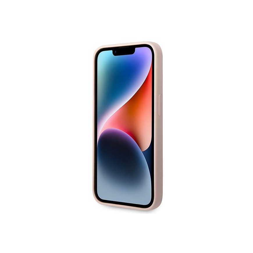 Guess Silicone Triangle Logo do iPhone 14 Pro Max (rožinė) – 5
