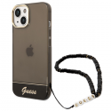 Case Guess GUHCP14SHGCOHK iPhone 14 6.1 inch Black / Black Hard Case Transparent Strap Case Guess GUHCP14SHGCOHK iPhone 14 6.1 inch Black / Black Hard Case Transparent Strap