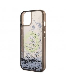 Karl Lagerfeld case for iPhone 14 6.1" KLHCP14SLCRSGRK black hardcase Liquid Glitter RSG
