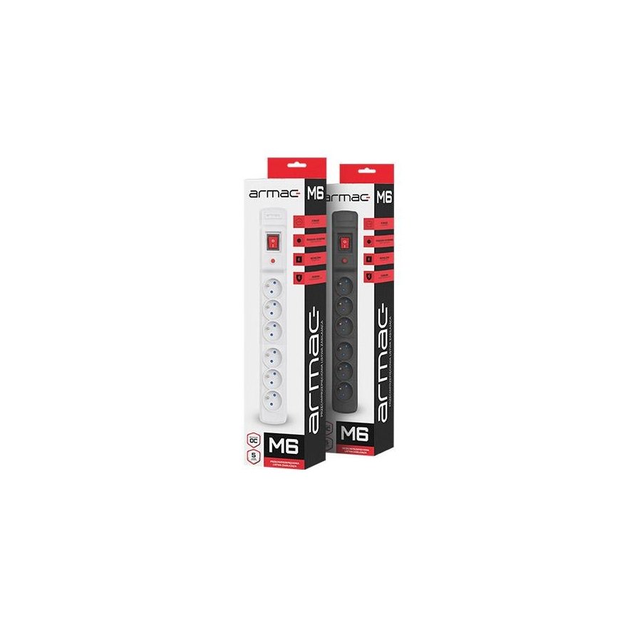 ARMAC M6/15/SZ Armac Surge Protection MULTI M6 (6 lizdai) 1,5m pilka – 4