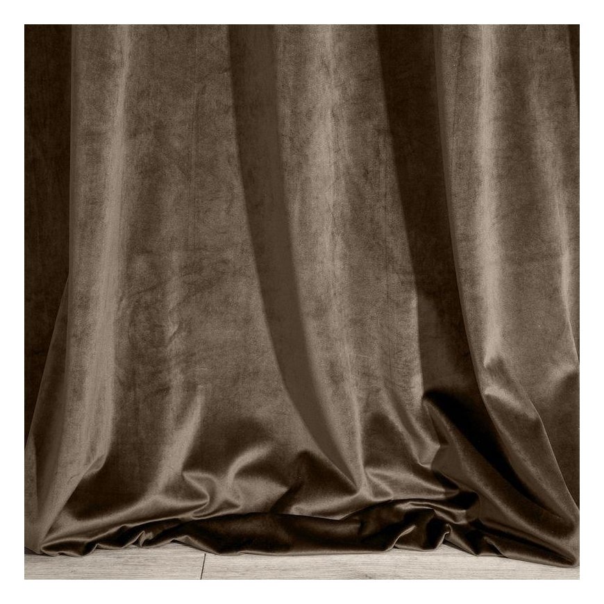 Eurofirany DIVA LINE RIA Soft velvet night curtain, 140X250 cm, loops / rings, color: brown – 3
