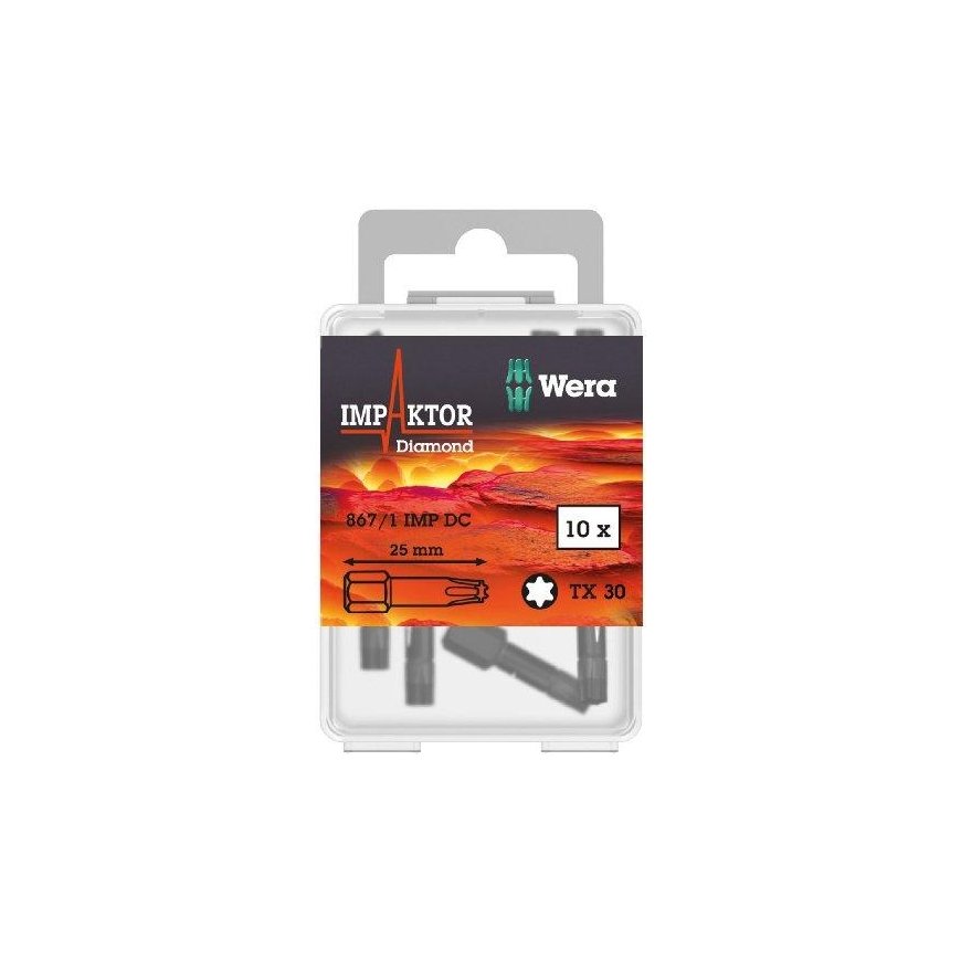 Screwdriver bit WERA 867/1 IMP DC TORX 25mm TX 30x25 mm – 2