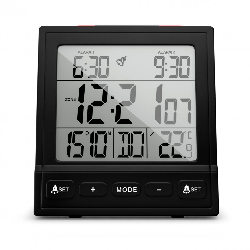 Mebus 25581 modinātājpulkstenis/taimeris Digitāls modinātājs Melns