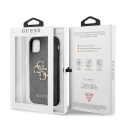 Dėklas GUHCN614GMGGR Guess PU 4G Metal Logo Case for iPhone 11 Pilkas
