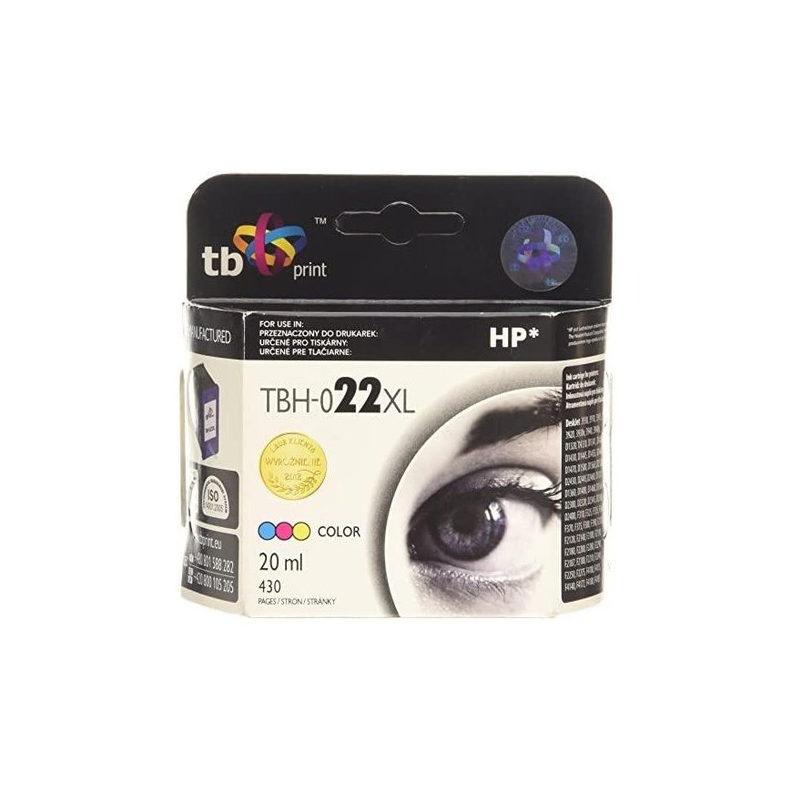 Tb Print TB Printing ink TBH-022XL ink (C9352AE No. 22XL) Color – 5