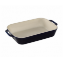Staub Rectangular Dish Ceramic, dark blue, 34x24x7.6 Staub Rectangular Dish Ceramic, dark blue, 34x24x7.6