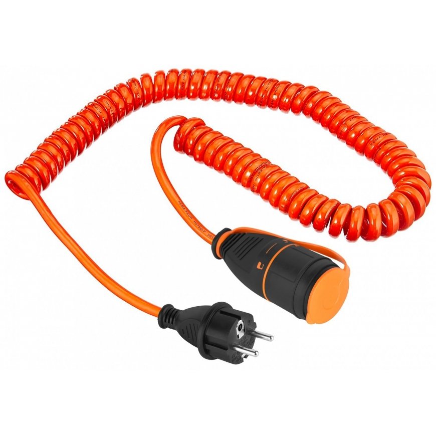 Electraline Electralock 01745 Pagarinātājs Spirāle 5m