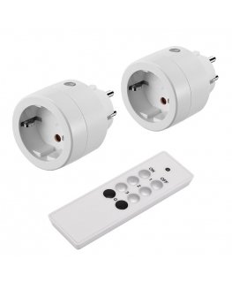 Electraline 48506 Remote Kontrol Kit (2x Radio Socket+ 1x Remote Control)