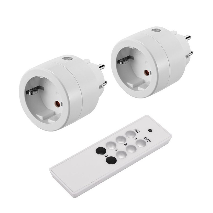 Electraline 48506 Bezvadu viedā adaptera komplekts ( 2 Radio Schuko rozete + 1pults)