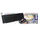 Rebeltec OPPRESSOR Gaming Combo Set Keyboard with LED RGD + Mouse 2400DPI USB Black (ENG) Rebeltec OPPRESSOR Gaming Combo Set Keyboard with LED RGD + Mouse 2400DPI USB Black (ENG)