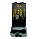 Fanar Drill Bit Set NWKA FI 1.00-10.00MM 19PC CZW-19 HSSE TIN INOX Fanar Drill Bit Set NWKA FI 1.00-10.00MM 19PC CZW-19 HSSE TIN INOX
