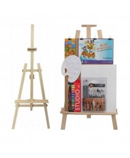 Woodok Large painting set, brushes, easel