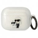 Headphones for Karl Lagerfeld Airpods Pro KLAPHNKCTGT in transparent glitter Karl&Choupette