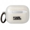 Headphones for Karl Lagerfeld Airpods Pro KLAPHNKCTGT in transparent glitter Karl&Choupette