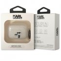 Headphones for Karl Lagerfeld Airpods Pro KLAPHNKCTGT in transparent glitter Karl&Choupette