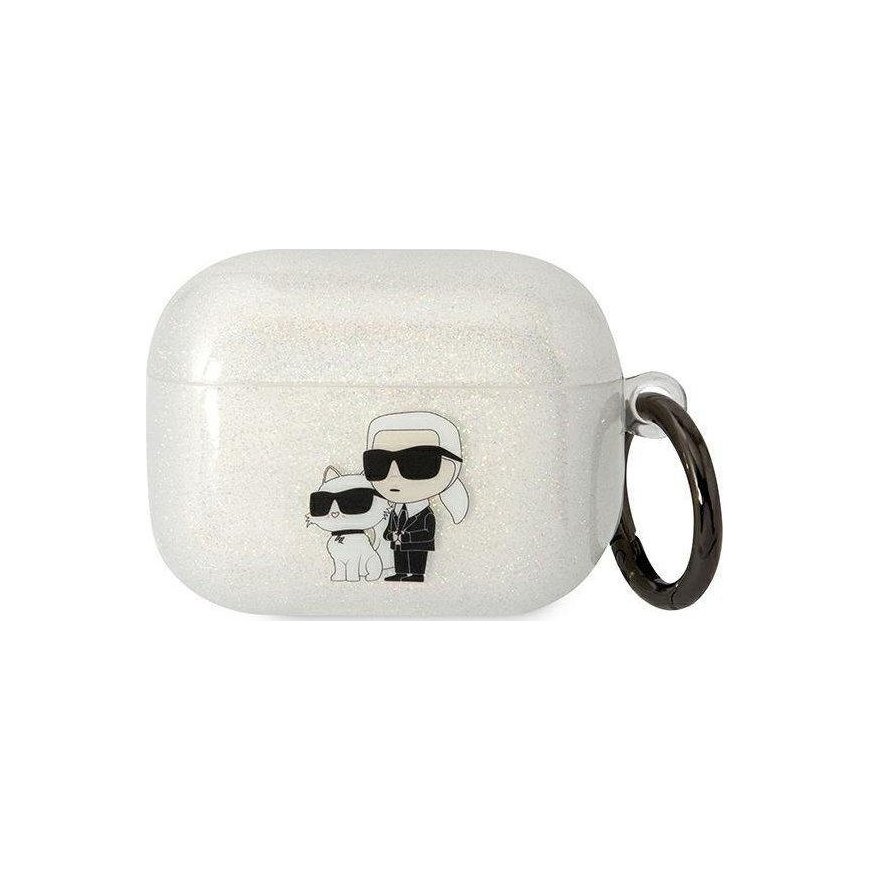 Headphones for Karl Lagerfeld Airpods Pro KLAPHNKCTGT in transparent glitter Karl&Choupette – 4