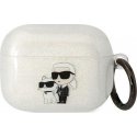 Headphones for Karl Lagerfeld Airpods Pro KLAPHNKCTGT in transparent glitter Karl&Choupette