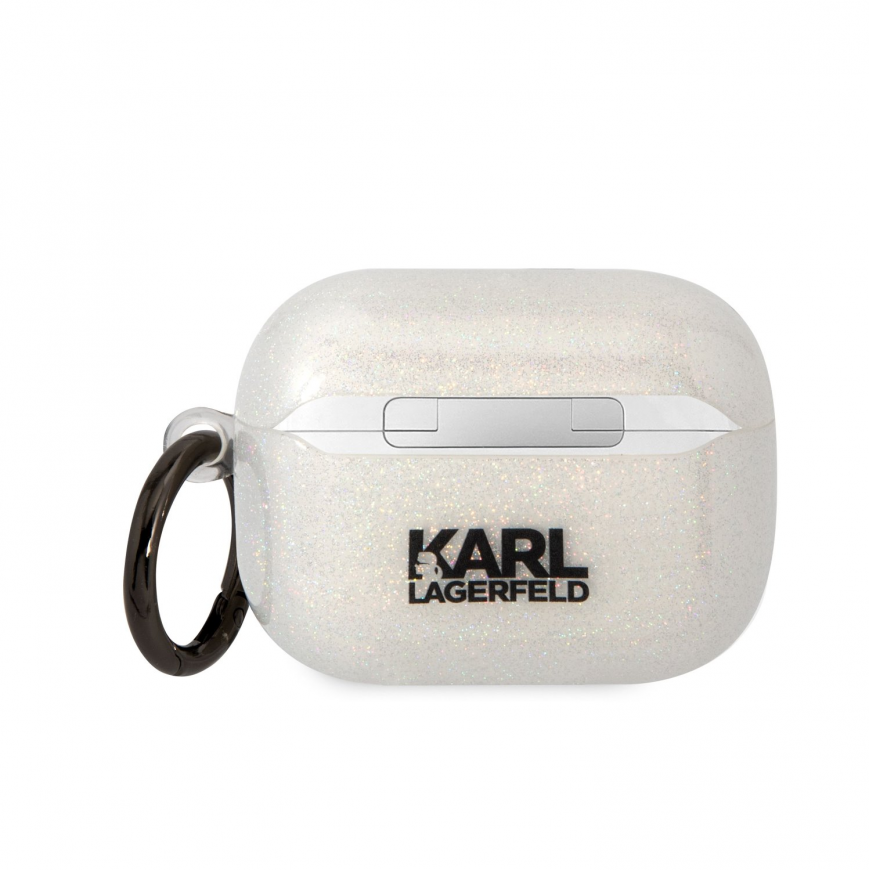 Headphones for Karl Lagerfeld Airpods Pro KLAPHNKCTGT in transparent glitter Karl&Choupette – 5