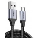 Nickel-plated USB-C cable QC3.0 UGREEN 2m with aluminum plug (Black) Nickel-plated USB-C cable QC3.0 UGREEN 2m with aluminum plug (Black)
