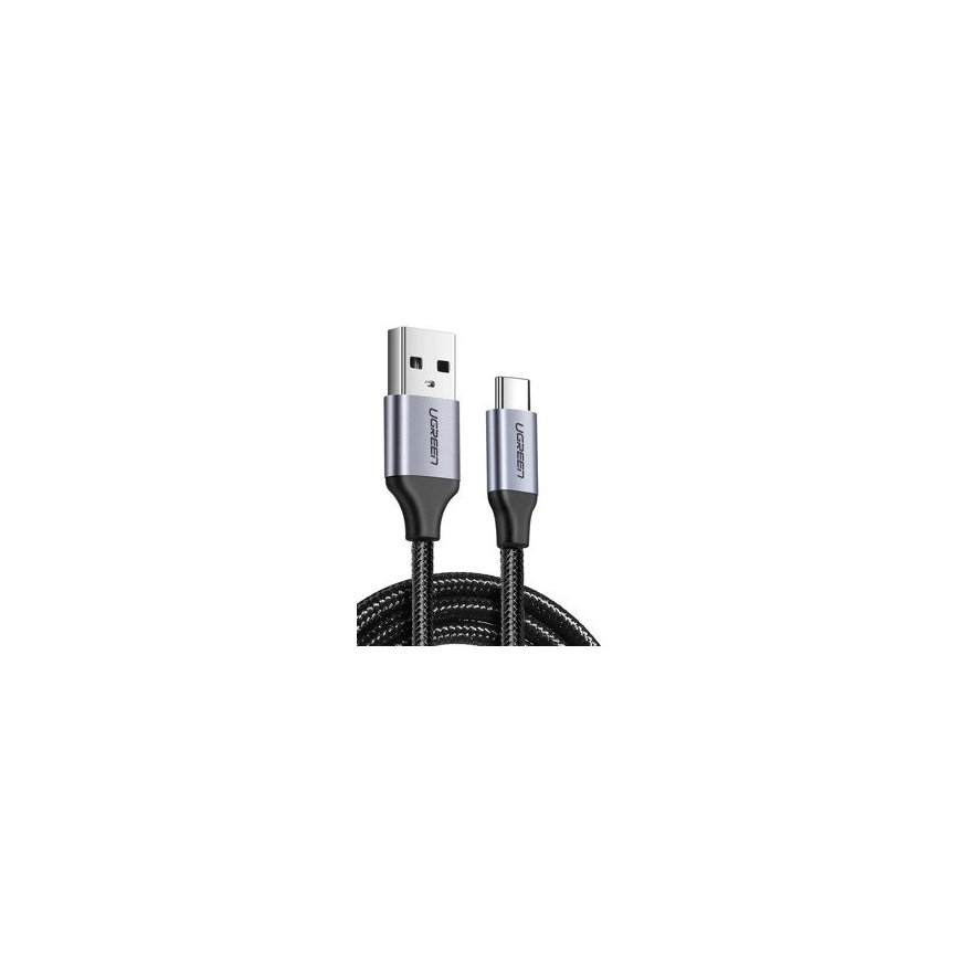Nickel-plated USB-C cable QC3.0 UGREEN 2m with aluminum plug (Black) – 2