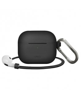 UNIQ DĖKLAS Vencer AirPods 3 generolas. Silikoninis smėlio/medžio anglių tamsiai pilka