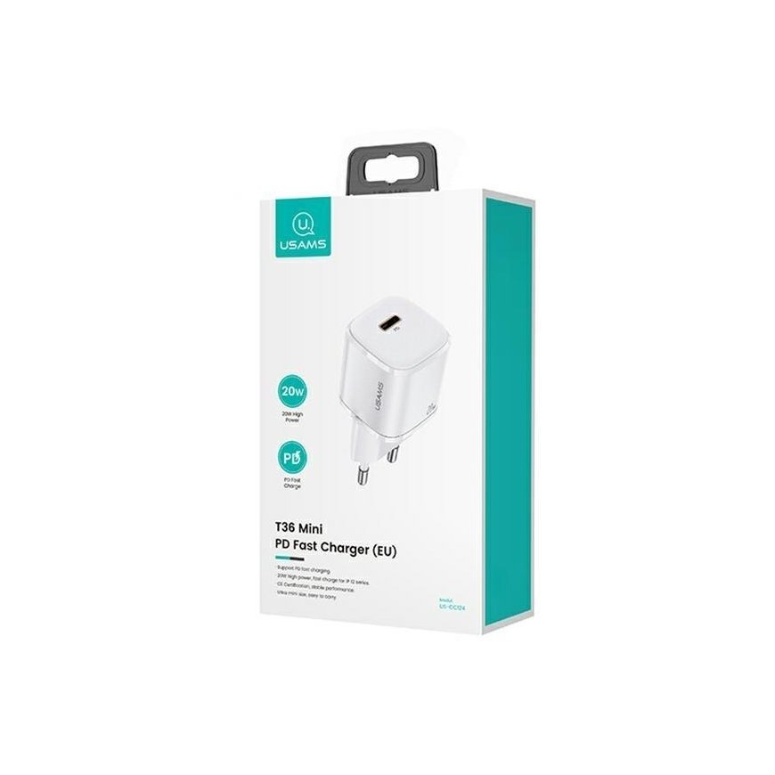 Usams T36 mini charger 1x USB-C 3 A (XFKXLOGTL02) – 2