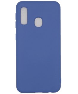 Evelatus Samsung Galaxy A20E Nano Silicone Case Soft Touch TPU Dark Blue