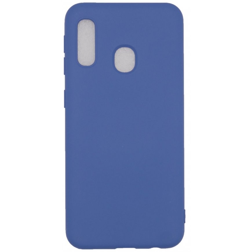 Evelatus Samsung Galaxy A20E Nano Silicone Case Soft Touch TPU Dark Blue
