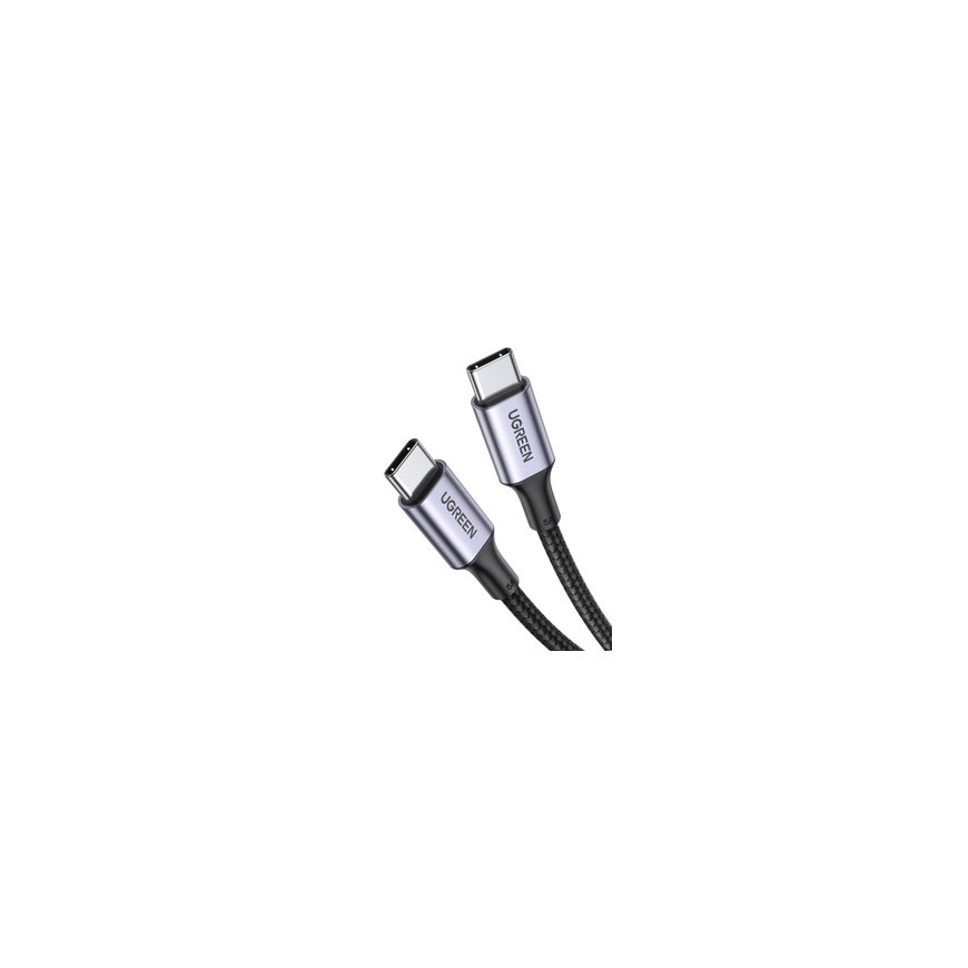 Type C to Type C Cable UGREEN US316, 100W, 2m (black) – 2