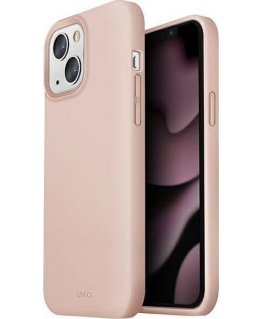 Uniq Dėklas UNIQ Lino Apple iPhone 13 rožinė/blush pink