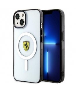 Case Ferrari case for iPhone 14 Plus 6,7" FEHMP14MURKT transparent hardcase Magsafe Transparent