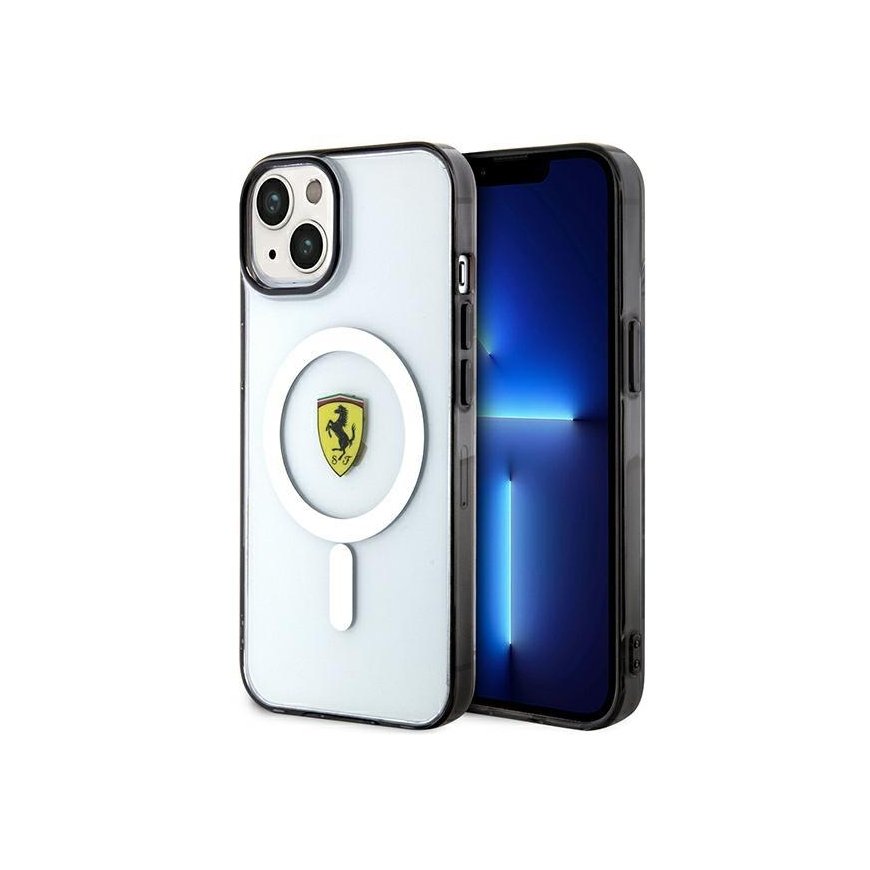 Dėklas Ferrari case for iPhone 14 Plus 6,7" FEHMP14MURKT transparent hardcase Magsafe Transparent