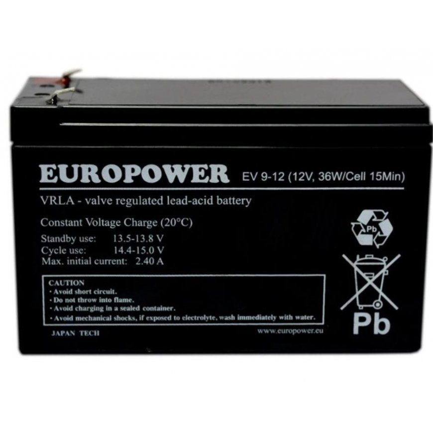Europower Battery EV 12V 9Ah