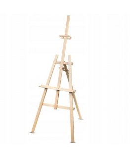 WOODOK painting easel with adjustable height, stable beech wood, natural eco wood, for adults and children, professional
