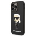 Karl Lagerfeld Apple iPhone 14 Pro Liquid Silicone Ikonik NFT Case Black