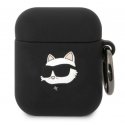 Karl Lagerfeld Case Karl Lagerfeld KLA2RUNCHK Apple AirPods 2/1 cover black/black silicone Choupette Head 3D