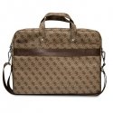 Guess Saffiano 4G Triangle Logo Computer Bag 16" Brown Guess Saffiano 4G Triangle Logo Computer Bag 16" Brown