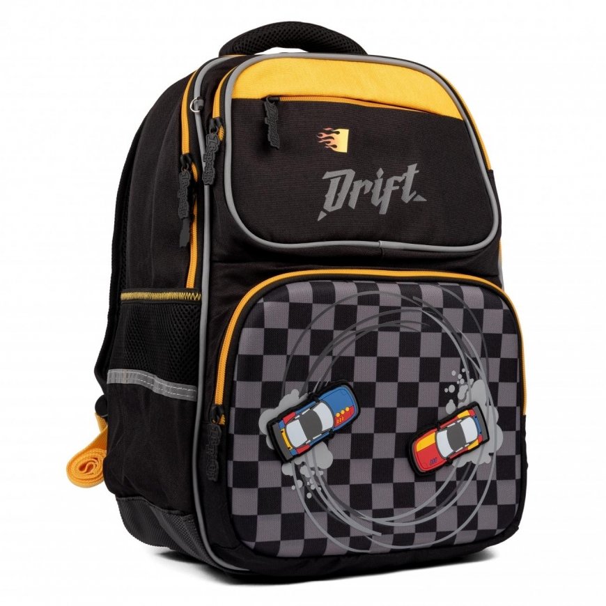 YES Backpack S-105 "Maxdrift", black/yellow