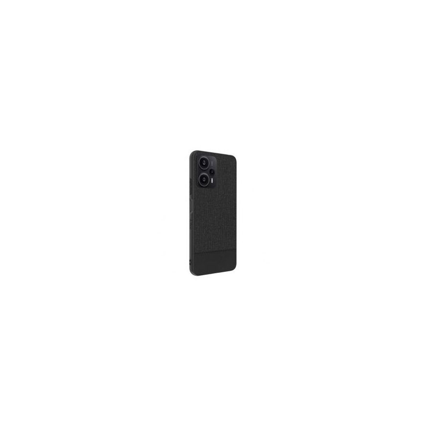 iLike Xiaomi Redmi Note 12 / Poco X5Plastic Leather Back Cover Black