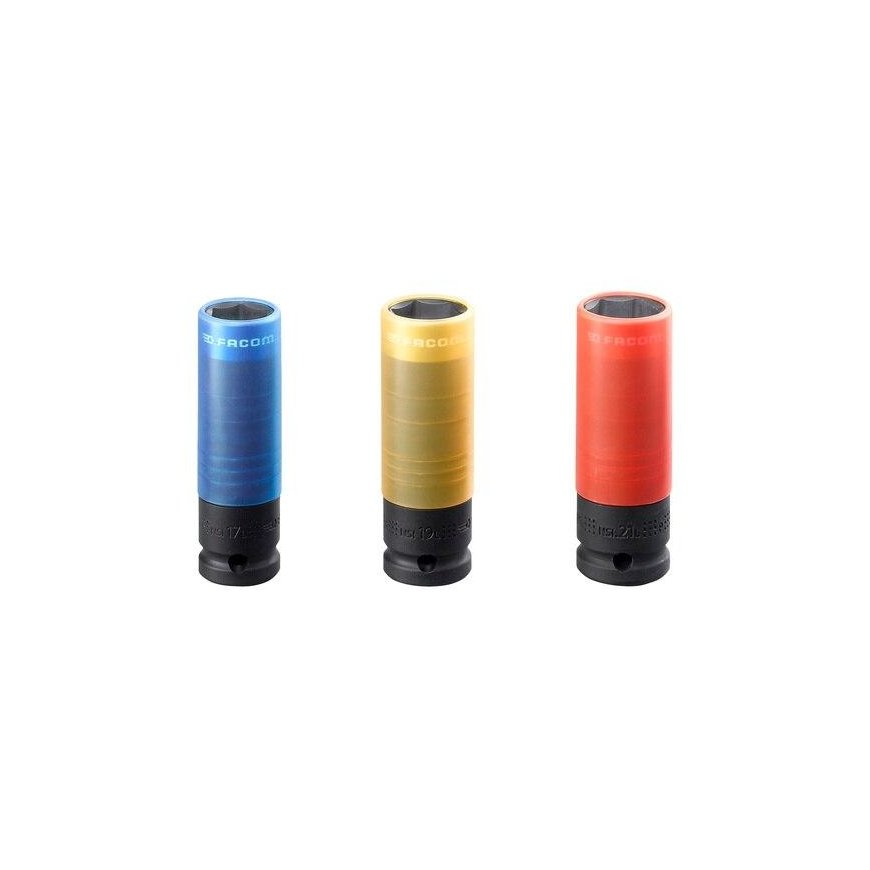 Facom Set of 3 impact sockets