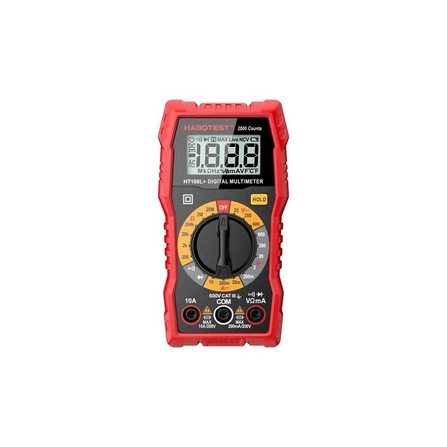 Habotest Multimeter DC600V/10A, AC600V