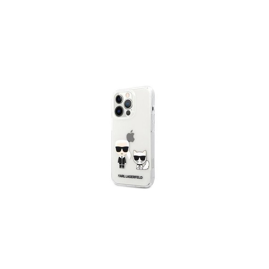 Karl Lagerfeld dėklas skirtas iPhone 13 Pro Max 6,7" KLHCP13XCKTR hard dėklas permatomas Karl & Choupette