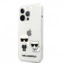Karl Lagerfeld dėklas skirtas iPhone 13 Pro Max 6,7" KLHCP13XCKTR hard dėklas permatomas Karl & Choupette Karl Lagerfeld dėklas skirtas iPhone 13 Pro Max 6,7" KLHCP13XCKTR hard dėklas permatomas Karl & Choupette