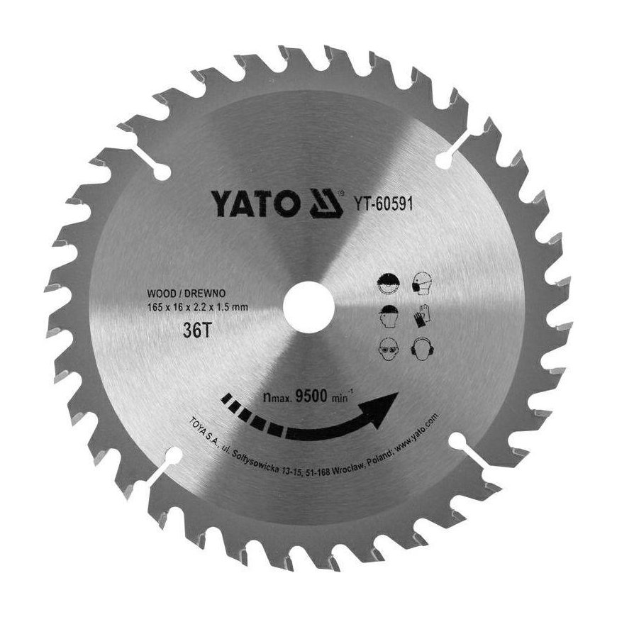 Yato YATO SAW WIDTH. 165*36*16 60591 YT-60591
