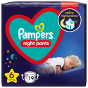 Pampers Night Diapers-Pants, 6, 19 Diapers, 15+ kg Pampers Night Diapers-Pants, 6, 19 Diapers, 15+ kg