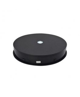 Puluz Electric 360° rotating stand with LED lighting, round 30cm, black