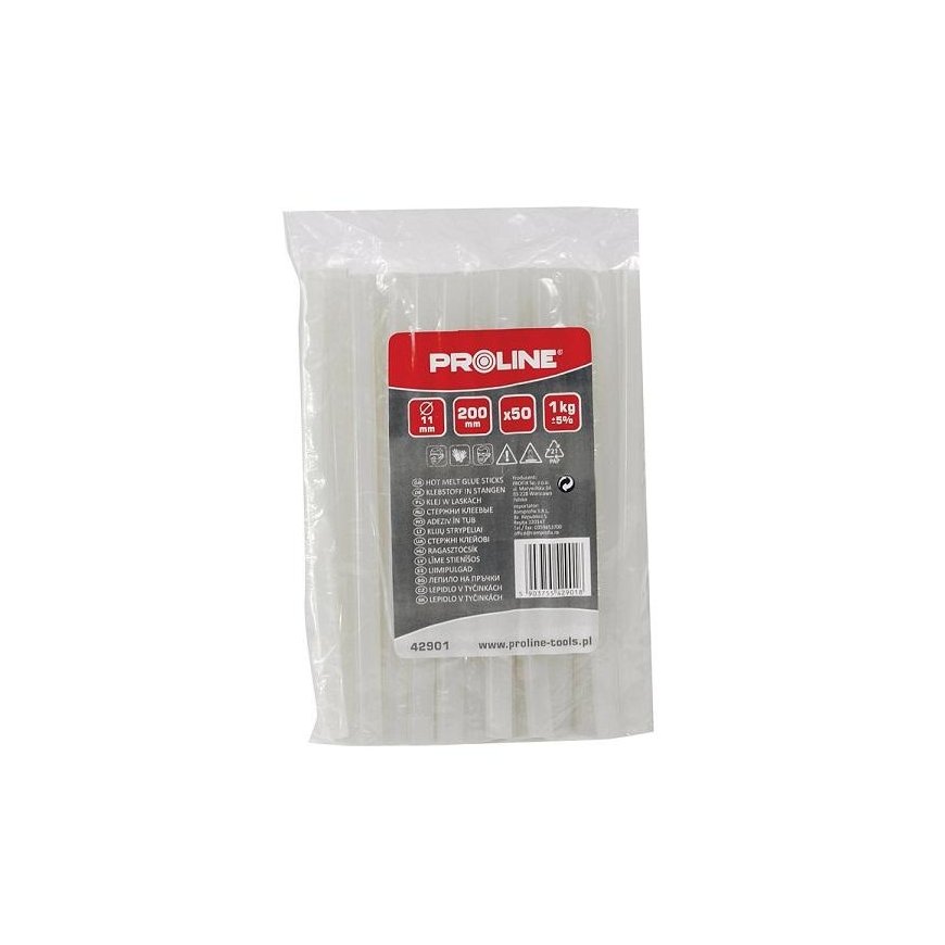 Proline Pro-Line gluing posts 11 mm x 200 mm transparent 50 pcs 1kg 42901