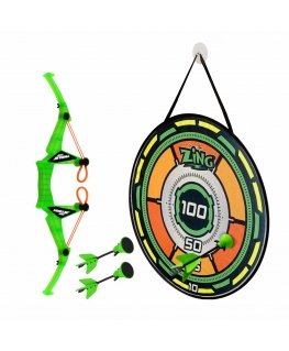 ZING bow with arrows and target Air Storm Bullz Eye, assort., AS200